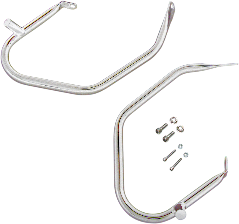 DRAG SPECIALTIES Saddlebag Guard - Harley-Davidson 2009-2013 - Chrome 21034 - PartsOutlet.com.au