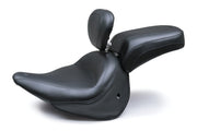 MUSTANG Wide Rear Seat - Vintage - Harley-Davidson 2005-2017 - Deluxe 76236 - PartsOutlet.com.au