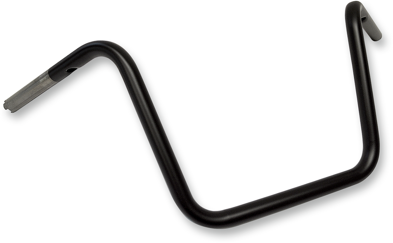 DRAG SPECIALTIES Handlebar - 1" Ape Hanger - 12" - TBW - Flat Black - Harley-Davidson '08-'20 - 0601-3490