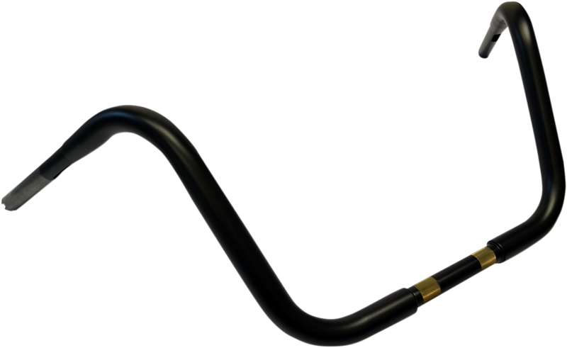 DRAG SPECIALTIES Handlebar - 1 1/4" Buffalo Ape - 12" - TBW - Flat Black - FL '08-'22 - 0601-3506