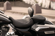 MUSTANG Wide Tripper Rear Seat - Harley-Davidson FL 2008+ - Diamond 76695 - PartsOutlet.com.au