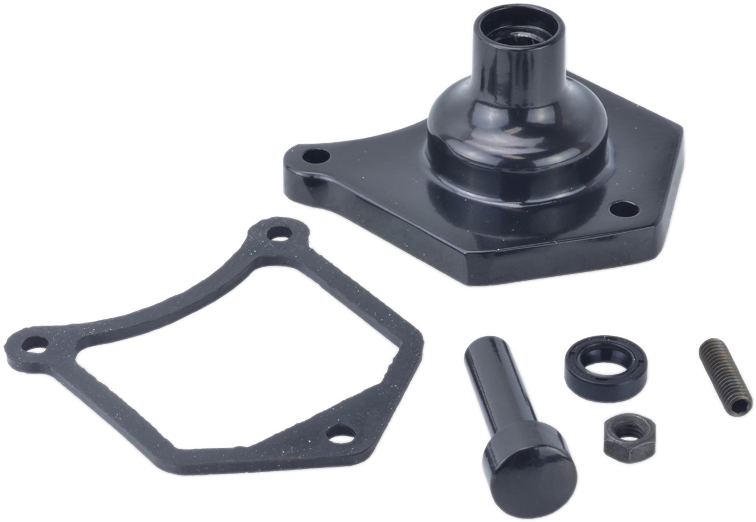 DRAG SPECIALTIES Solenoid End Cover - Starter Button - Gloss Black 79-4001 - PartsOutlet.com.au