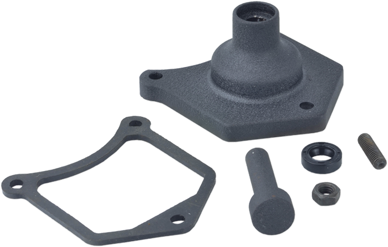 DRAG SPECIALTIES Solenoid End Cover - Starter Button - Black Wrinkle 79-4002 - PartsOutlet.com.au