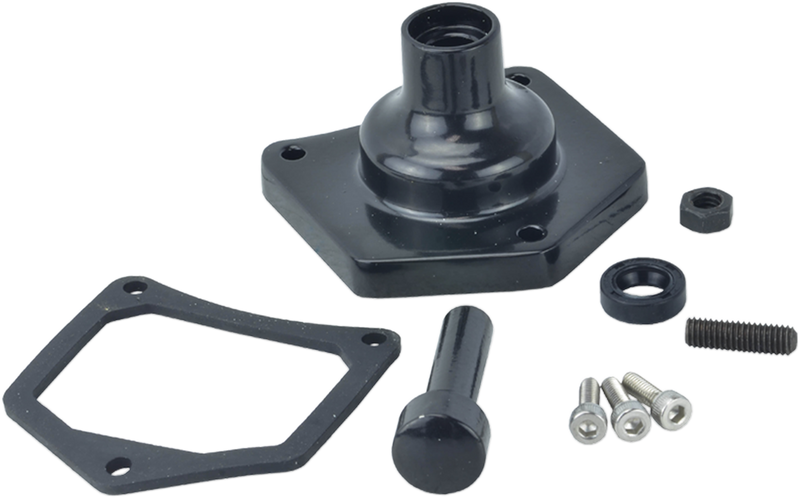 DRAG SPECIALTIES Solenoid End Cover - Starter Button - Gloss Black 79-4004 - PartsOutlet.com.au