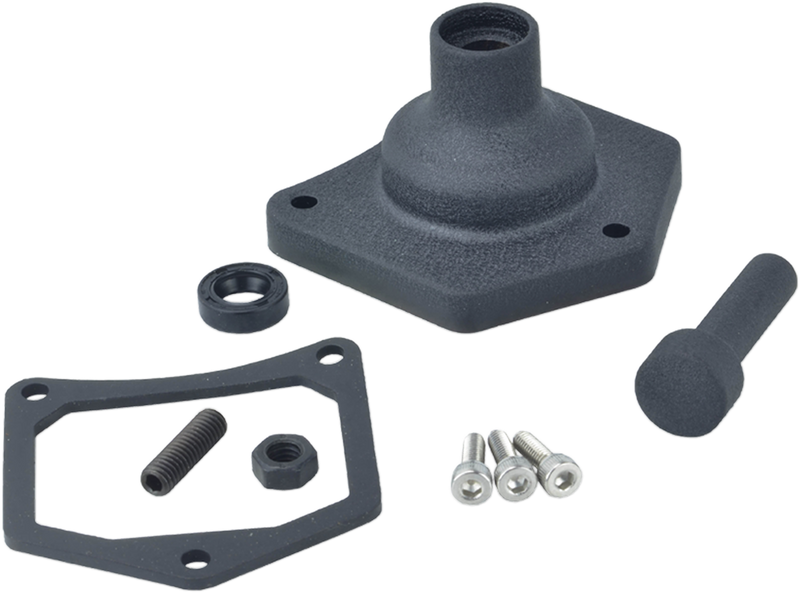 DRAG SPECIALTIES Solenoid End Cover - Starter Button - Black Wrinkle 79-4005 - PartsOutlet.com.au