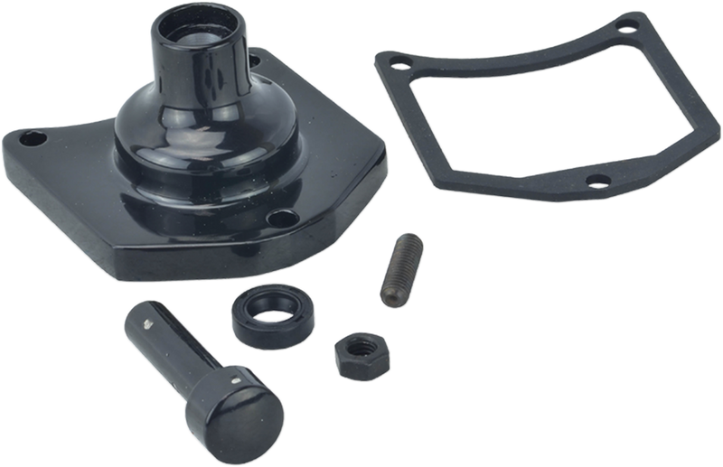 DRAG SPECIALTIES Solenoid End Cover - Starter Button - Gloss Black 79-4007 - PartsOutlet.com.au