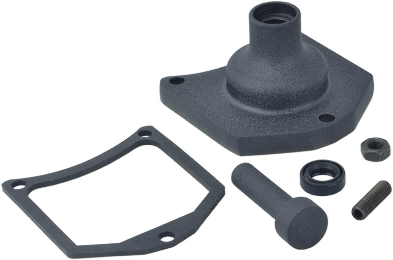 DRAG SPECIALTIES Solenoid End Cover - Starter Button - Black Wrinkle 79-4008 - PartsOutlet.com.au