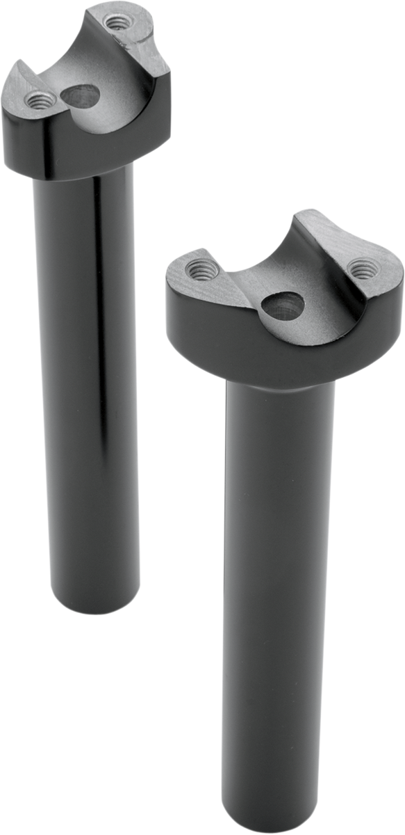 DRAG SPECIALTIES Risers 1" - Straight - 8" - Black - 241615