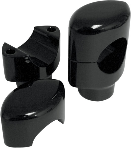 DRAG SPECIALTIES Risers 1 1/2" - Big Buffalo - Black - 0602-0466