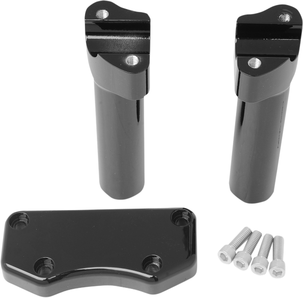 DRAG SPECIALTIES Risers 1" - 6" Tall - Buffalo - Black - 0602-0593