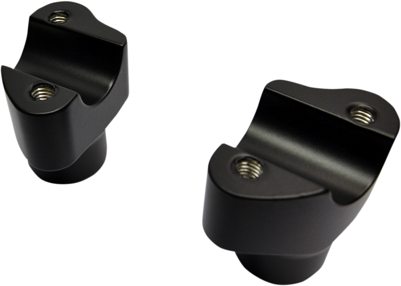 DRAG SPECIALTIES Risers 1" - Buffalo - 1-1/2" - Flat Black - 0602-0809