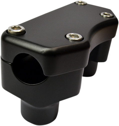 DRAG SPECIALTIES Risers 1" - Buffalo - Top - Flat Black - 0602-0811