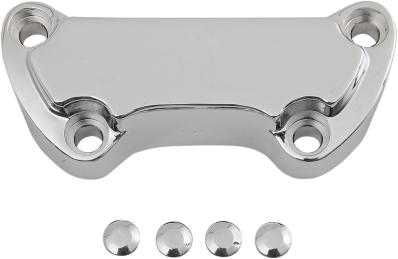 DRAG SPECIALTIES Handlebar Clamp - Scalloped 03-0107SPC - PartsOutlet.com.au