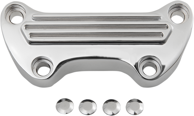 DRAG SPECIALTIES Finned Handlebar Clamp 03-0106 - PartsOutlet.com.au