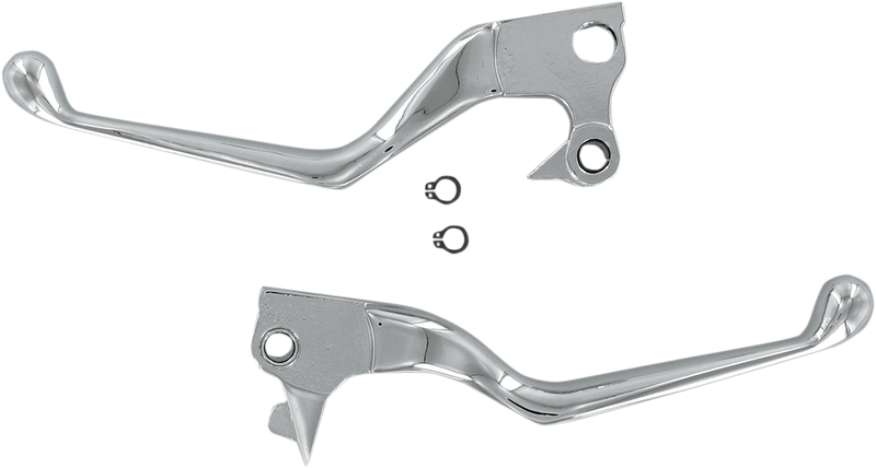 DRAG SPECIALTIES Lever Set - Sportster - Harley-Davidson 2004-2013 - Chrome H07-0575 - PartsOutlet.com.au