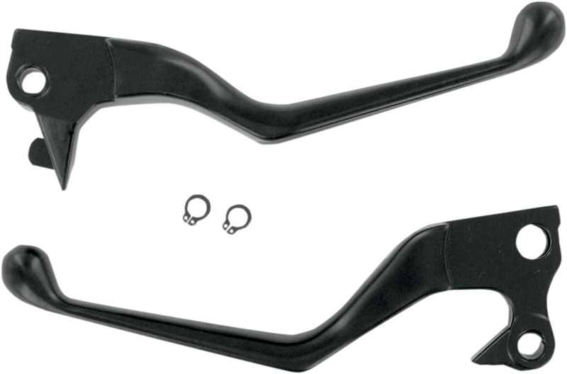 DRAG SPECIALTIES Lever Set - Sportster - Harley-Davidson 2004-2013 - Black H07-0575-BLK - PartsOutlet.com.au