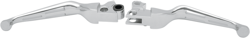 DRAG SPECIALTIES Levers - Slotted - HD '96-'17 - Chrome H07-0769 - PartsOutlet.com.au