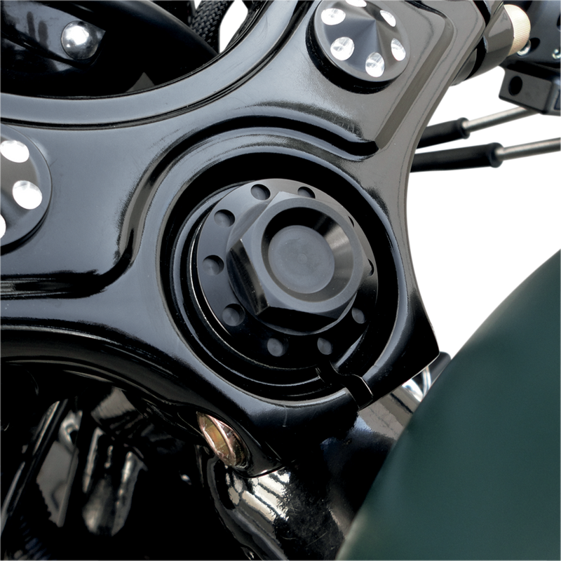 JOKER MACHINE Steering Stem Bolt - Black Anodized - '99-'05 FXD | '88-'20 XL 10-011B - PartsOutlet.com.au