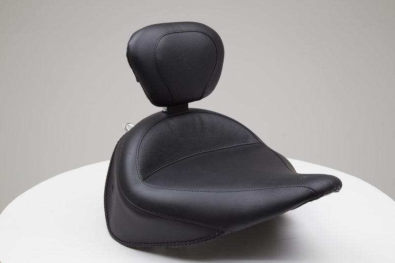 MUSTANG Wide Vintage Solo Seat - Driver's Backrest - Harley-Davidson Deluxe 2005-2017 - 79914 - PartsOutlet.com.au