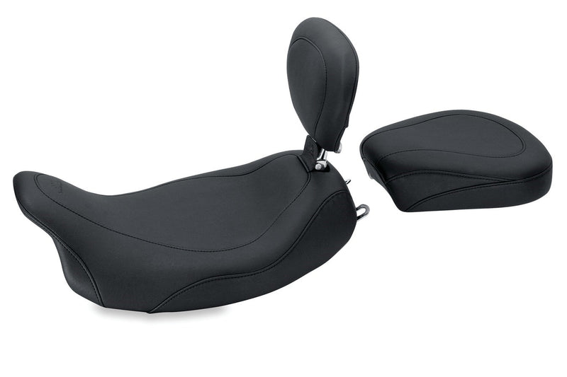 MUSTANG Wide Tripper Rear Seat - Harley-Davidson FL 2008+ - 76693 - PartsOutlet.com.au