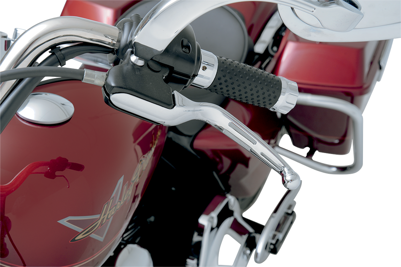 DRAG SPECIALTIES Levers - Slotted - FL Touring - Harley-Davidson 2008-2016 - Chrome H07-0587 - PartsOutlet.com.au