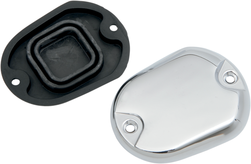 DRAG SPECIALTIES Master Cylinder Cover - Harley-Davidson 2004-2022 - Chrome H07-0665-C - PartsOutlet.com.au