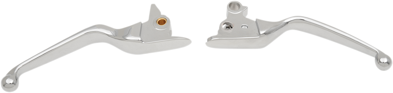 DRAG SPECIALTIES Lever Set - Harley-Davidson 2015-2023 - Chrome H07-0593 - PartsOutlet.com.au