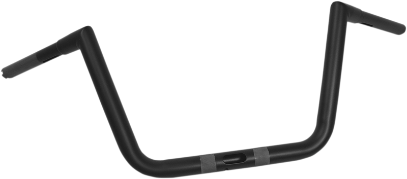 LA CHOPPERS Handlebar - Hefty Twin Peaks - 10" - Flat Black - FLTR '15-'22 - LA-7312-61M