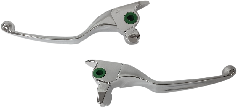 DRAG SPECIALTIES Lever Set - Harley-Davidson 2017-2020 - Chrome H07-0595 - PartsOutlet.com.au