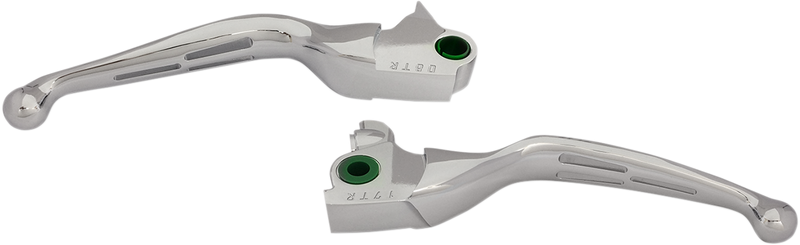DRAG SPECIALTIES Levers - Slotted Trike - Harley-Davidson 2017-2018 - Chrome H07-0604 - PartsOutlet.com.au