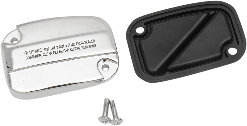 DRAG SPECIALTIES Master Cylinder Cover - Clutch - Harley-Davidson 2014-2016 - Chrome 77668 - PartsOutlet.com.au