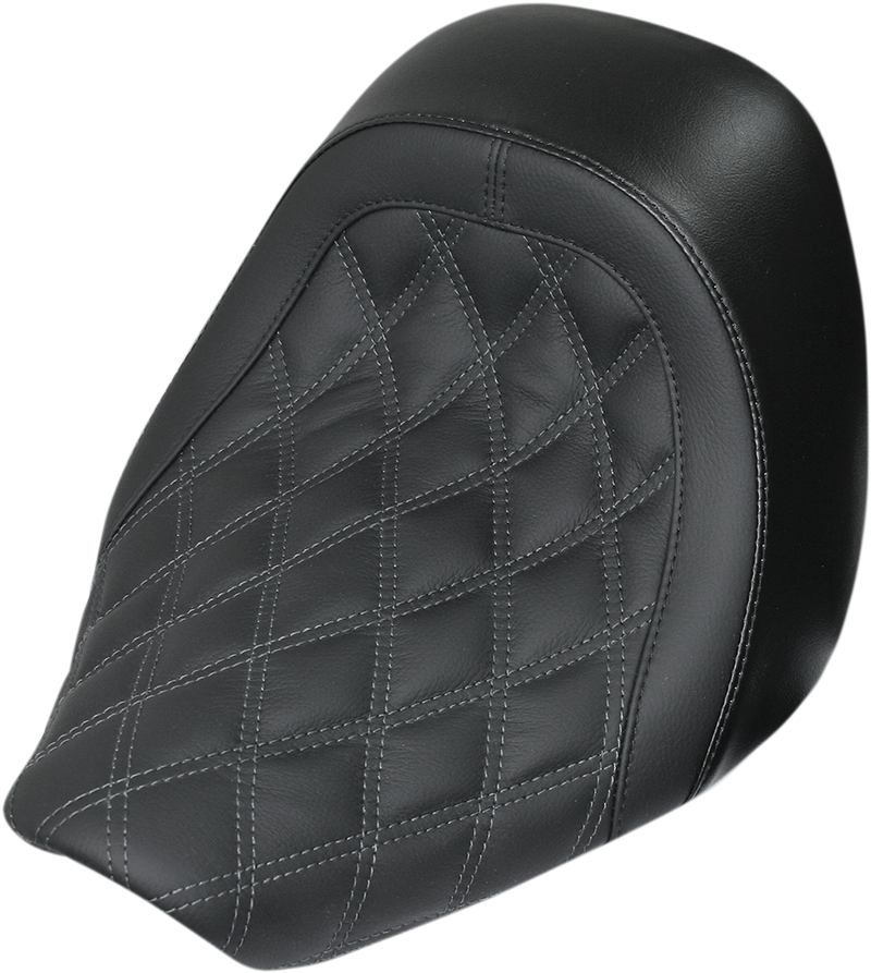 DANNY GRAY Speed Cradle Solo Seat - Diamond Stitch - '08-'11 Softail Rocker FXCW - 21-714DIA - PartsOutlet.com.au