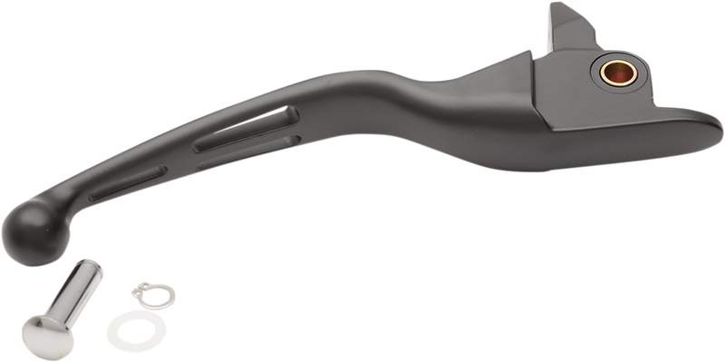 DRAG SPECIALTIES Brake Lever - Slotted - FL 2014-2016 - Black H07-0601MB-B - PartsOutlet.com.au