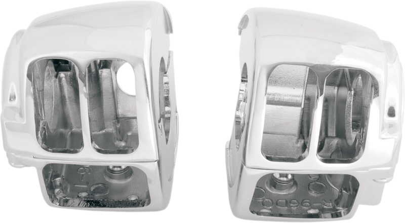 DRAG SPECIALTIES Switch Housing - Standard - Harley-Davidson 2008-2013 - Chrome H07-0784 - PartsOutlet.com.au