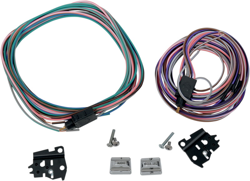 DRAG SPECIALTIES Switch Kit - Radio - Harley-Davidson 1996-2013 - Chrome H18-0336C/60 - PartsOutlet.com.au