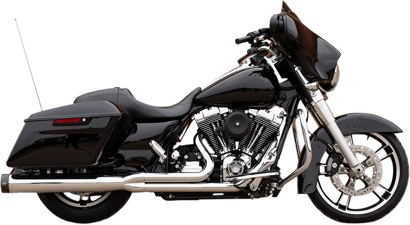 S&S CYCLE SIDEWINDER® 2-1 for 1995–’09 FL MODELS — 1995–’03, 2007 FL MODELS — CA emissions legal–Chrome 550-0776 - PartsOutlet.com.au