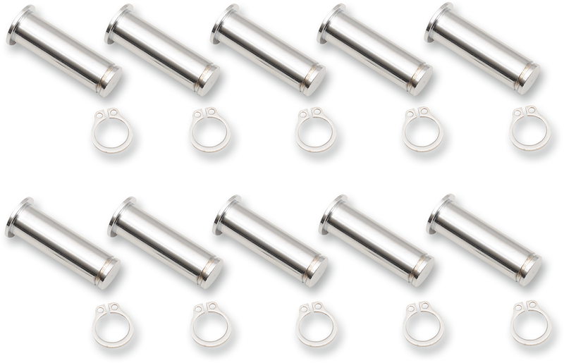 DRAG SPECIALTIES Pivot Pins - Lever - 10 Pack - Harley-Davidson 2008-2020 - Chrome 74113 - PartsOutlet.com.au