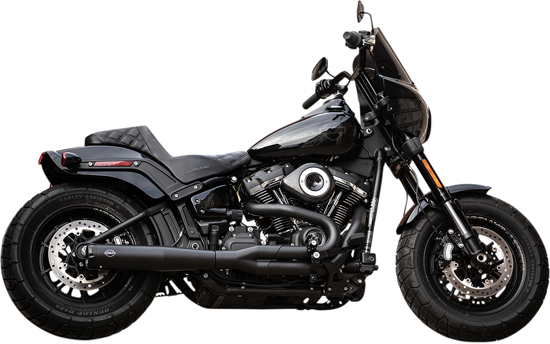 S&S CYCLE 2:1 Exhaust for Softail M8 2020+ - Black 550-0788 - PartsOutlet.com.au