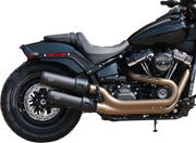 S&S CYCLE GRAND NATIONAL® SLIP-ONS for M8 FAT BOB® MODELS–Black 550-0734 - PartsOutlet.com.au