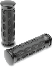 DRAG SPECIALTIES Grips - Hotop - Harley-Davidson 1980-2021 - Black/Rubber 0630-0774 - PartsOutlet.com.au