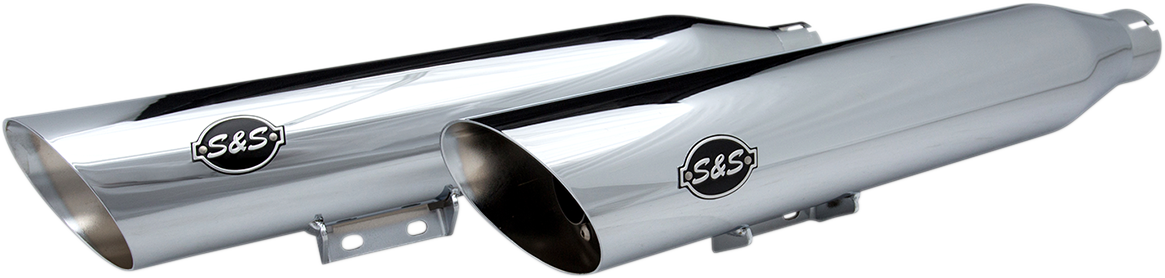 S&S CYCLE Slash Cut Race Mufflers - Chrome 550-0739 - PartsOutlet.com.au