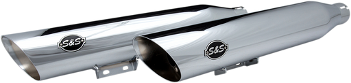 S&S CYCLE Slash Cut Race Mufflers - Chrome 550-0739 - PartsOutlet.com.au