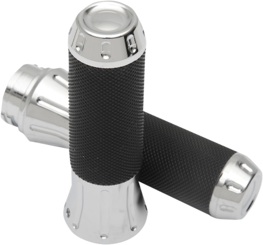 DRAG SPECIALTIES Grips - Custom - 5" Chrome - Harley-Davidson '80-'22 - 354120