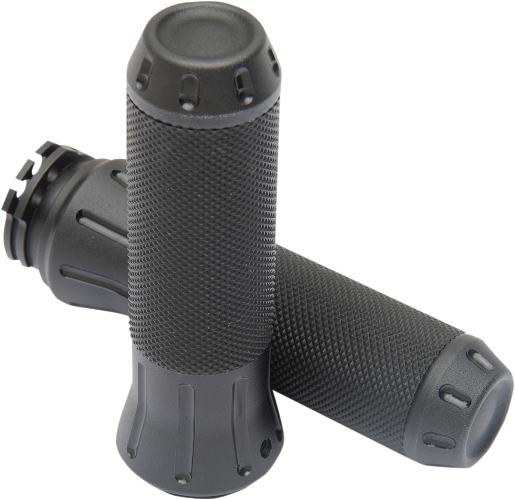 DRAG SPECIALTIES Grips - Custom - Shot-Peened - 5" Black - Harley-Davidson '80-'22 - 354131