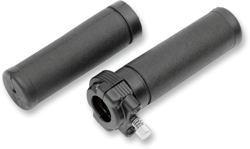 DRAG SPECIALTIES Throttle Assembly - Dual Cable - Harley-Davidson 1982-1995 - Black 12-0914DAMB - PartsOutlet.com.au