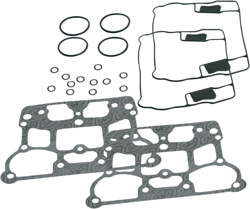 S&S CYCLE Rocker Box Gasket Kit, S&S Die-Cast, 4-1/8" Bore Engiens - Harley-Davidson '99-'17 - 90-4111