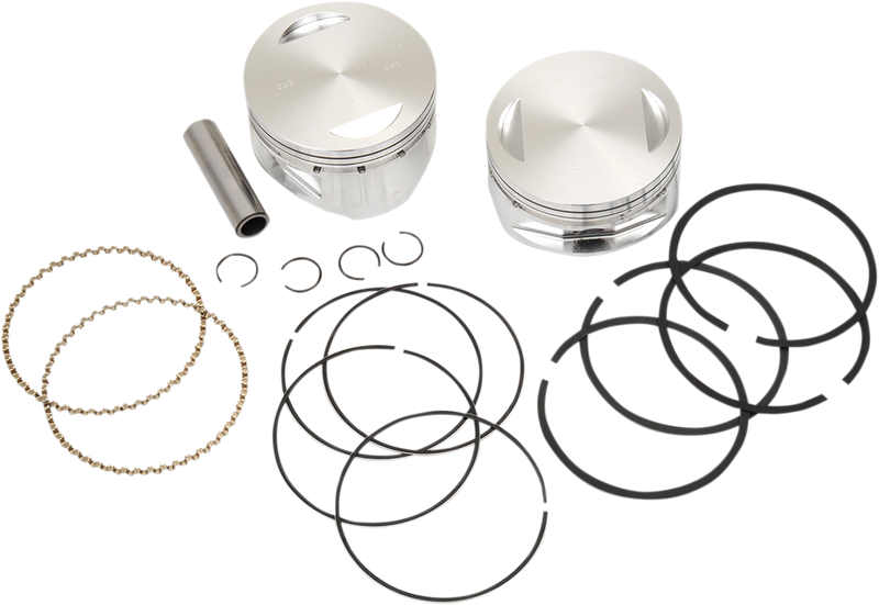 S&S CYCLE 4" Bore Forged Pistons for V100" and V107" - Standard - Harley-Davidson '84-'99 - 92-1400