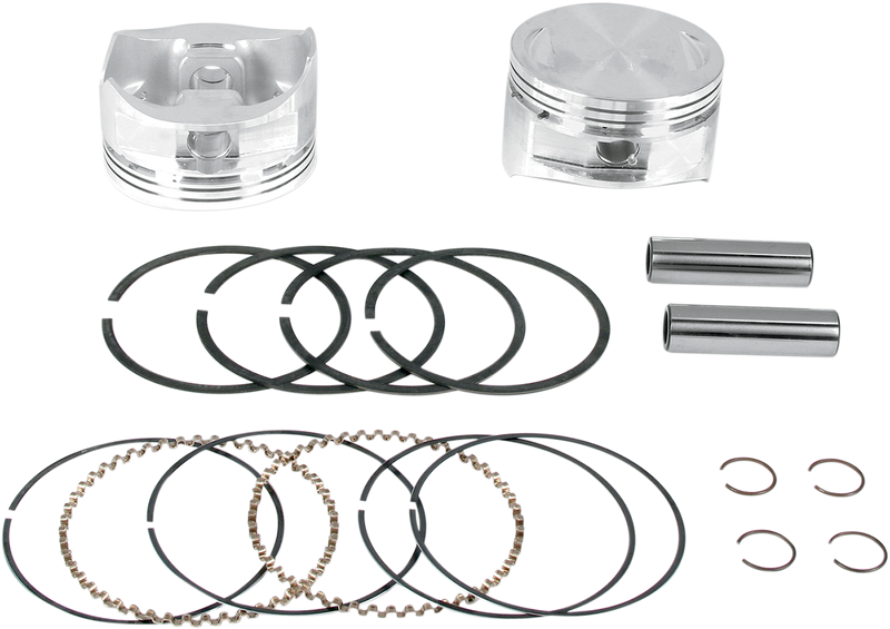 S&S CYCLE 4" Bore Forged Pistons for V100" and V107" - 4.0" - +.010 - Harley-Davidson '84-'99 - 92-1401
