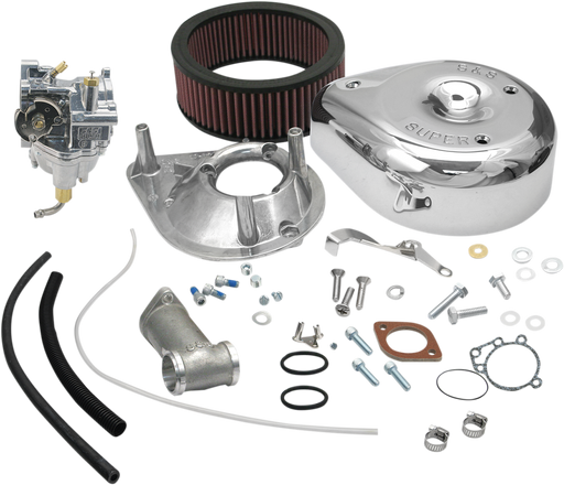 S&S CYCLE Super E Carburetor Kit for 1955-65 Big Twin Models, Standard Tanks - 11-0401 - PartsOutlet.com.au