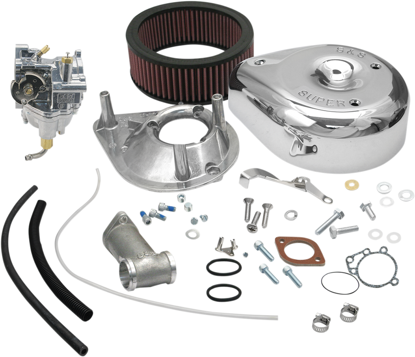 S&S CYCLE Super E Carburetor Kit for 1955-65 Big Twin Models, Standard Tanks - 11-0401 - PartsOutlet.com.au